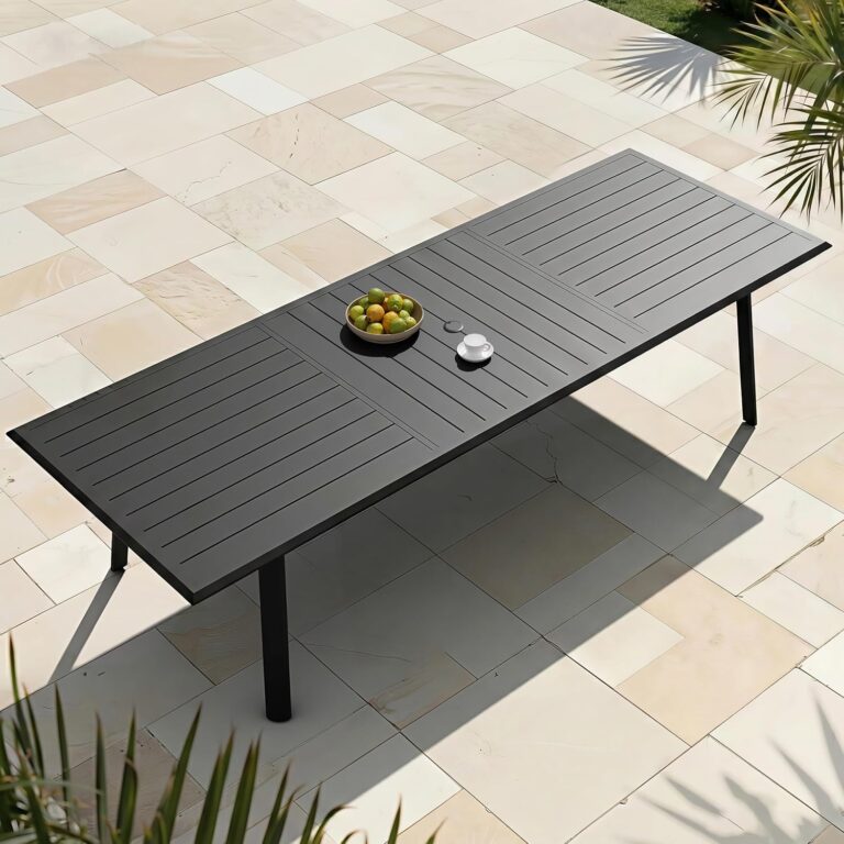 Image 1 of best aluminum outdoor dining table for 12