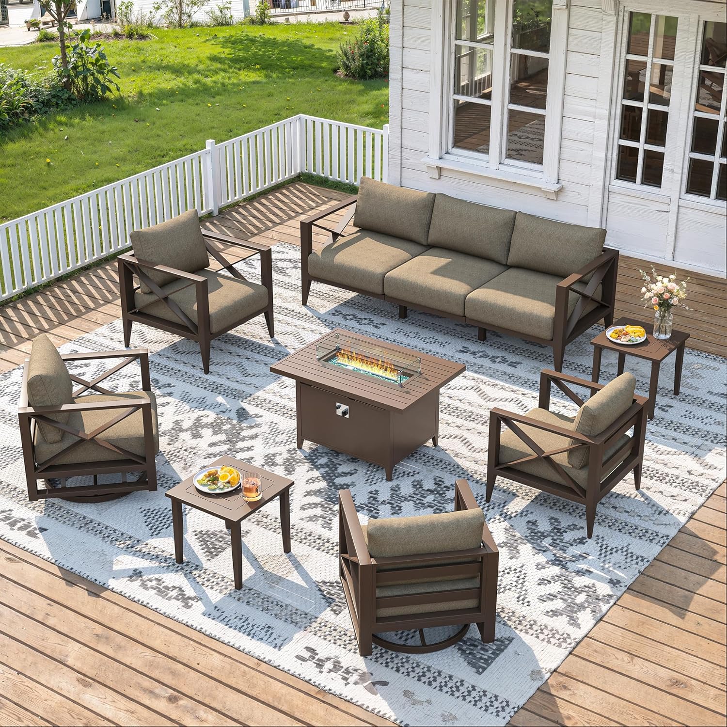 Image 1 of best aluminum patio furniture set