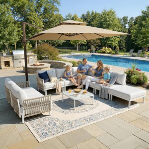Image 1 of best aluminum patio sectional set