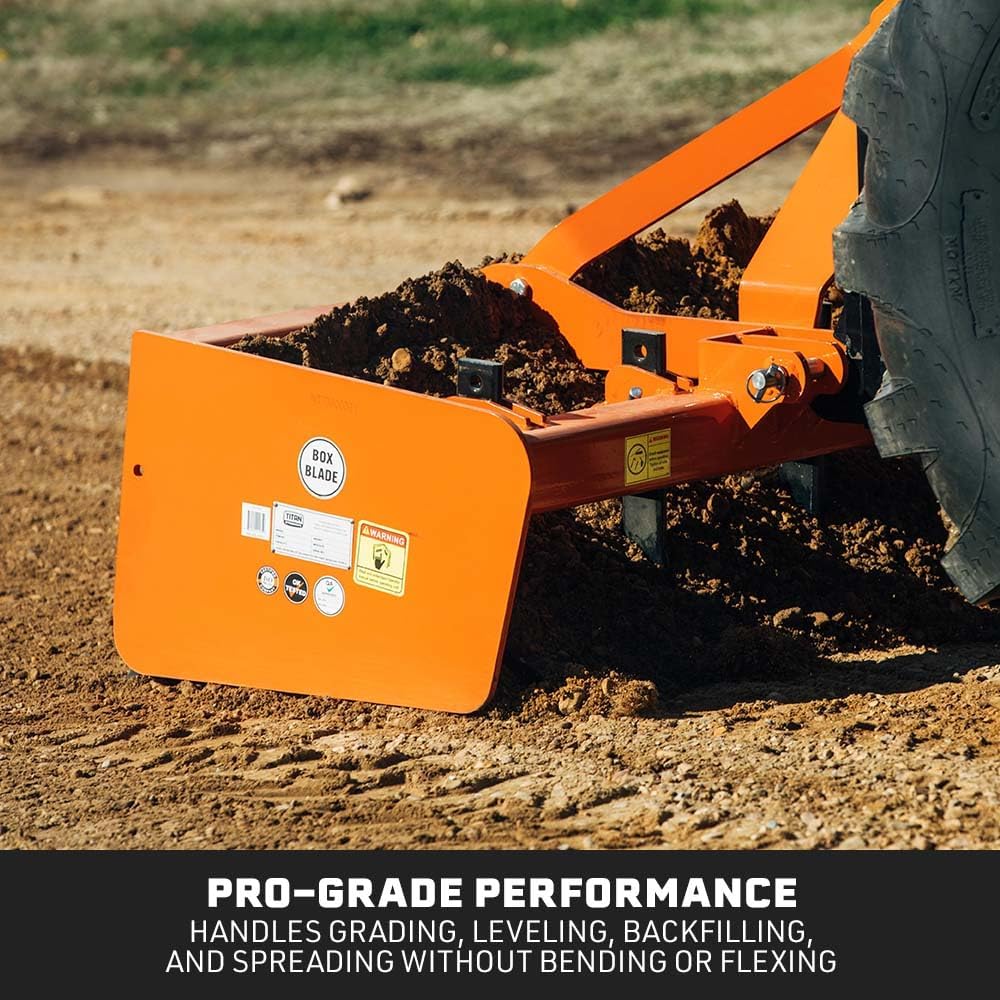 best box blade for compact tractor,titan attachments box blade pros cons,3 point box blade for garden tractor,best grading blade for sub compact tractor,box blade vs land plane,should I buy a box blade for driveway performance testing and real-world results