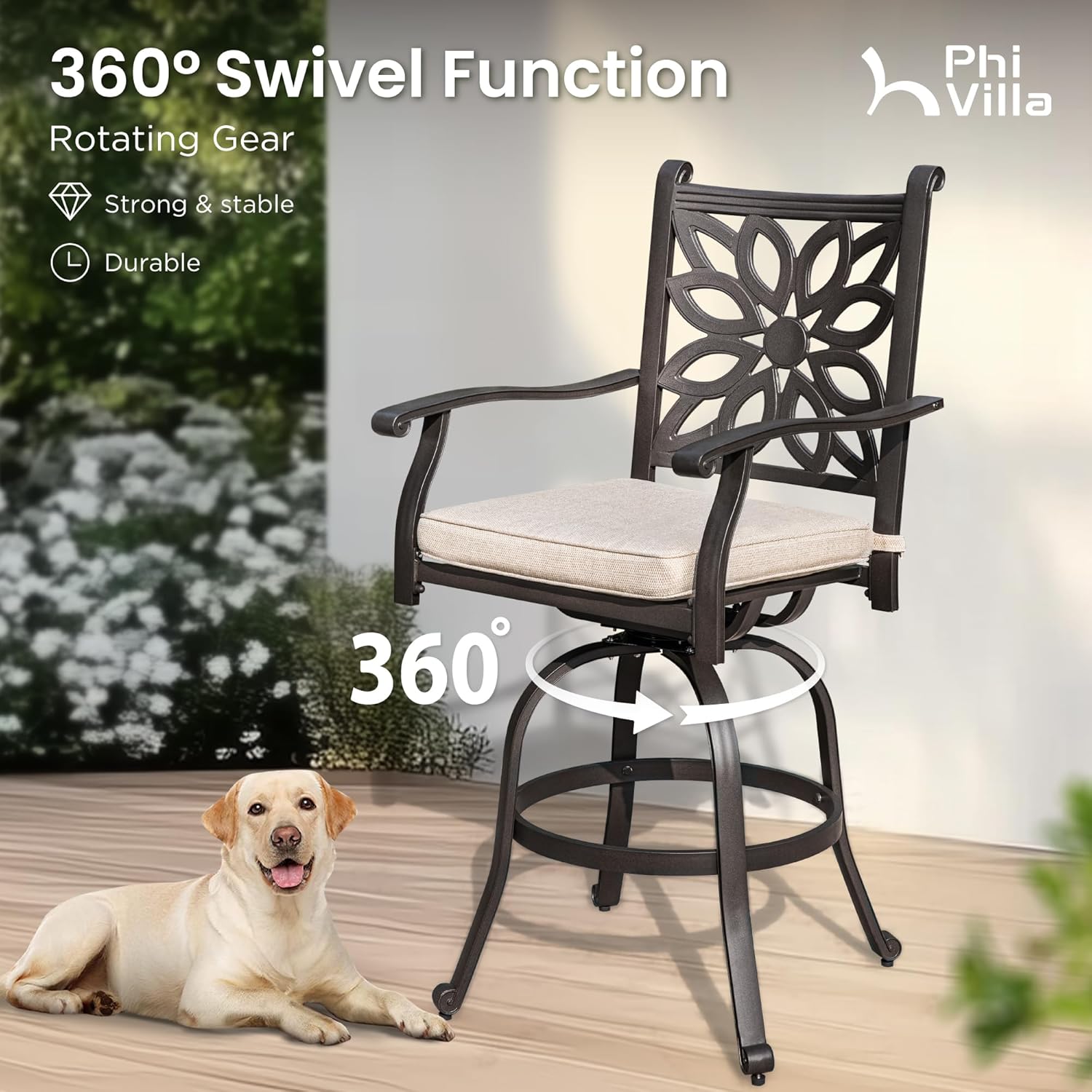 best cast aluminum patio bar set,phi villa bar set pros cons,cast aluminum outdoor bar set worth buying,best patio bar set for 6,phi villa vs alternative bar sets,should i buy phi villa dining set unboxing and complete package contents