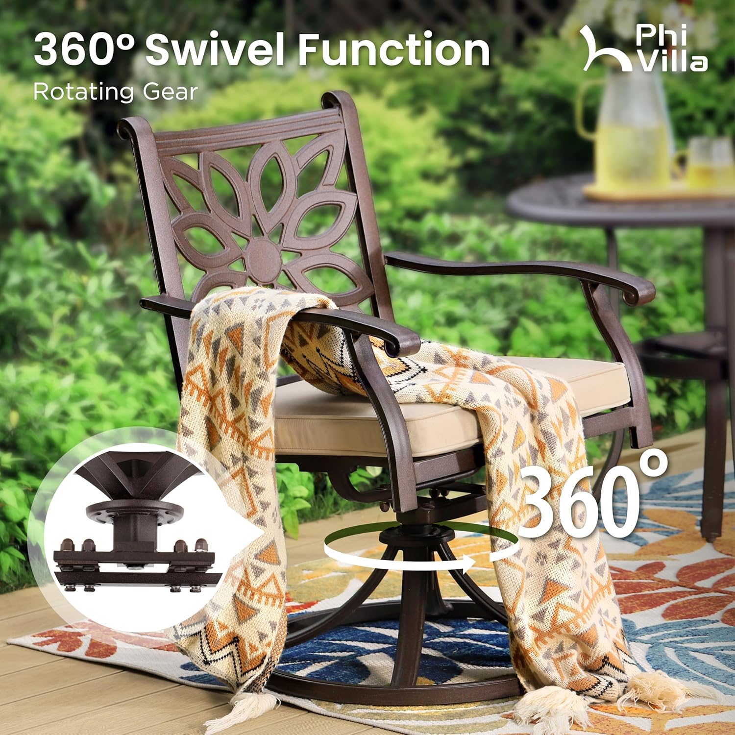 Step-by-step guide for best cast aluminum patio dining set,cast aluminum dining set worth buying,should I buy cast aluminum patio set,PHI VILLA dining set pros cons,best aluminum outdoor dining set for 6,cast aluminum vs wrought iron patio set - complete tutorial