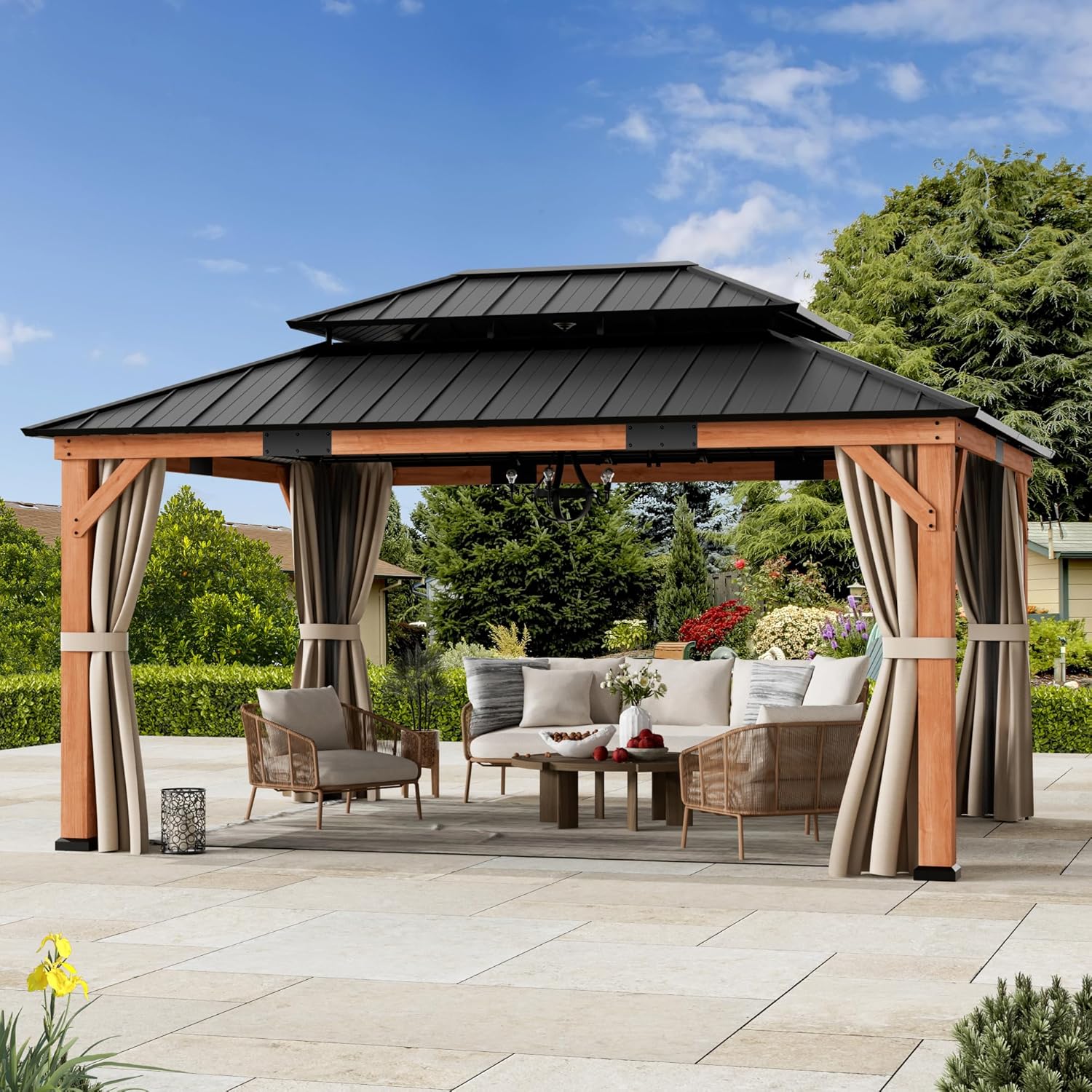 Image 1 of best cedar wood gazebo