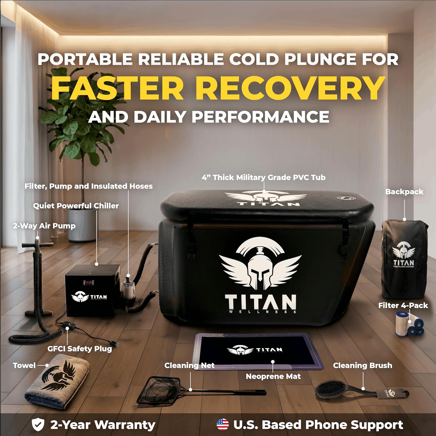 best cold plunge tub with chiller,ice bath pro worth it,cold plunge tub vs ice bath,Titan Wellness cold plunge pros cons,best cold plunge for recovery,portable ice bath with chiller unboxing and complete package contents