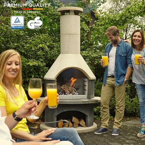 best concrete outdoor fireplace with grill,is concrete outdoor fireplace worth it,outdoor fireplace with wood storage pros cons,wood burning fireplace with grill vs alternatives,best outdoor fireplace for year round use,concrete chiminea with grilling features unboxing and complete package contents
