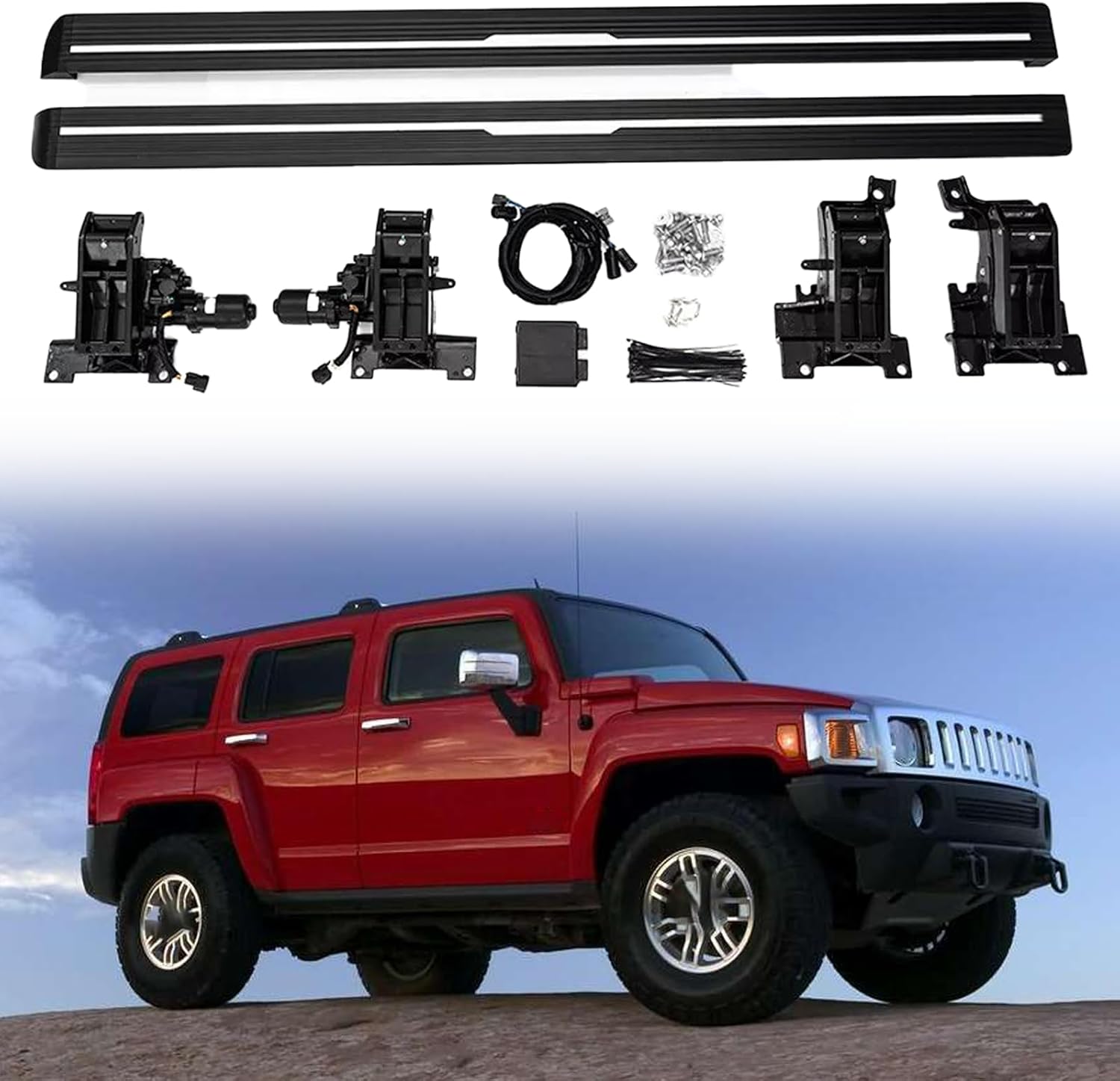 Image 1 of best electric running boards for Hummer H3