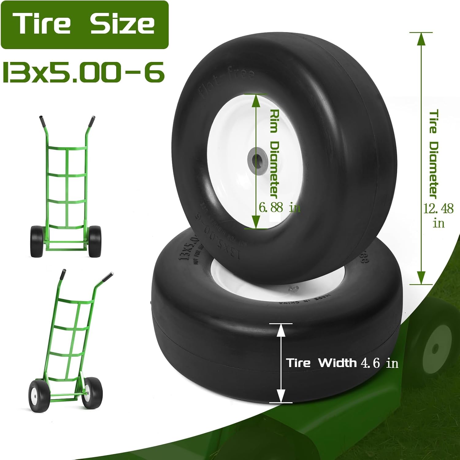 Best Flat Free Lawn Mower Tires: Our Hands-On Experience & Verdict 2 best flat free lawn mower tires,flat free mower tires worth buying,should I buy solid mower tires,flat free vs pneumatic tires,13x5-6 mower tire pros cons,tonchean flat free tires honest unboxing and complete package contents