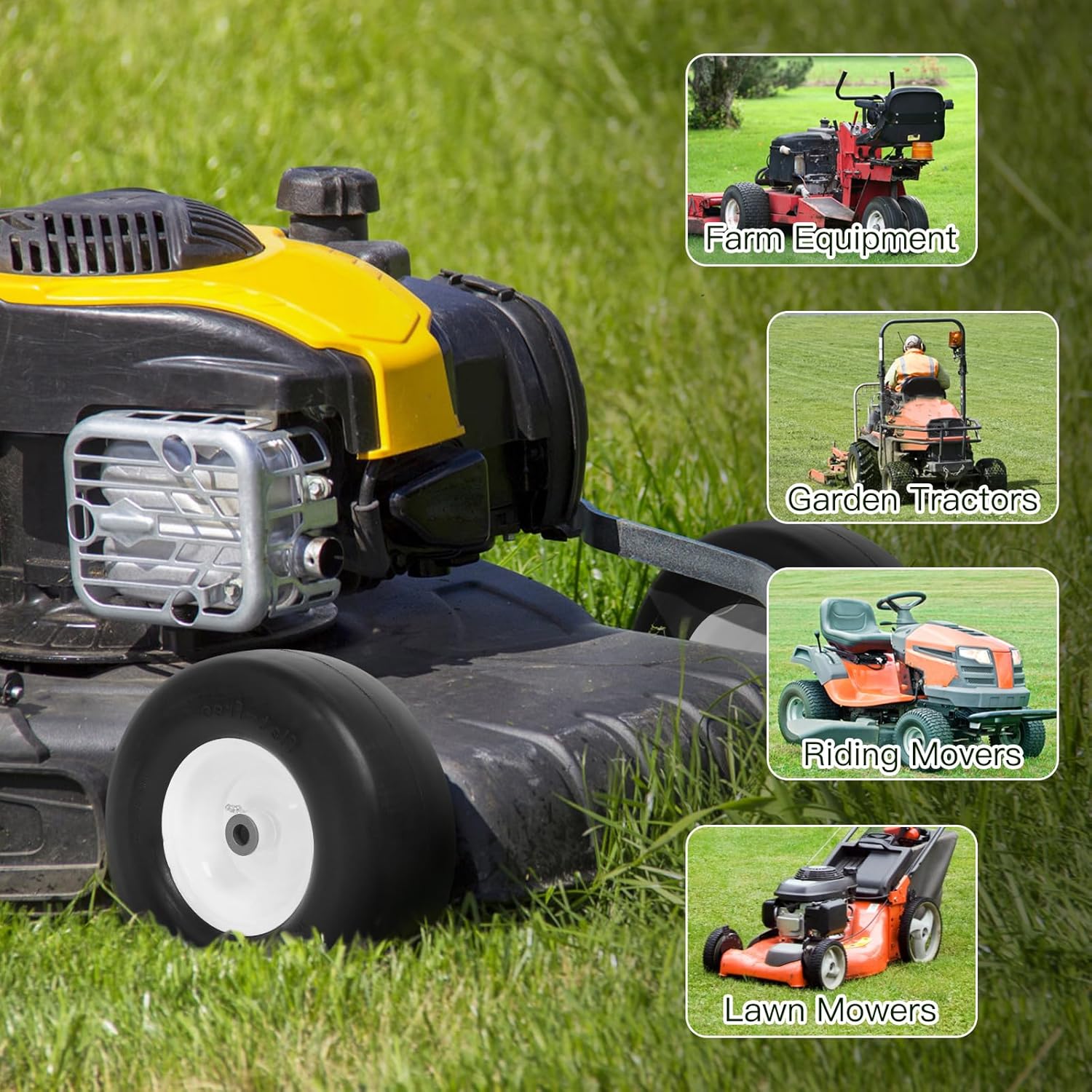 Best Flat Free Lawn Mower Tires: Our Hands-On Experience & Verdict 3 Step-by-step guide for best flat free lawn mower tires,flat free mower tires worth buying,should I buy solid mower tires,flat free vs pneumatic tires,13x5-6 mower tire pros cons,tonchean flat free tires honest - complete tutorial