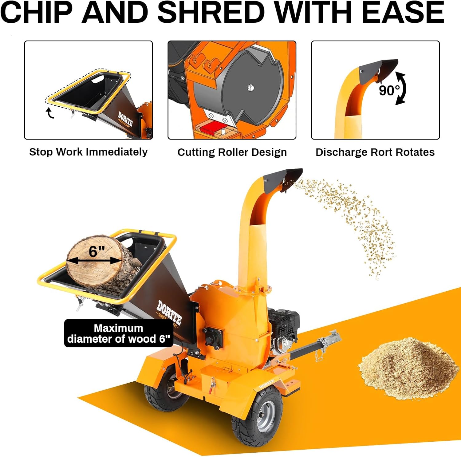 Step-by-step guide for best gas powered wood chipper 15hp,should I buy 15hp wood chipper,6 inch wood chipper vs electric,gas wood chipper pros cons,best wood chipper for yard cleanup,WTRAVEL wood chipper honest - complete tutorial