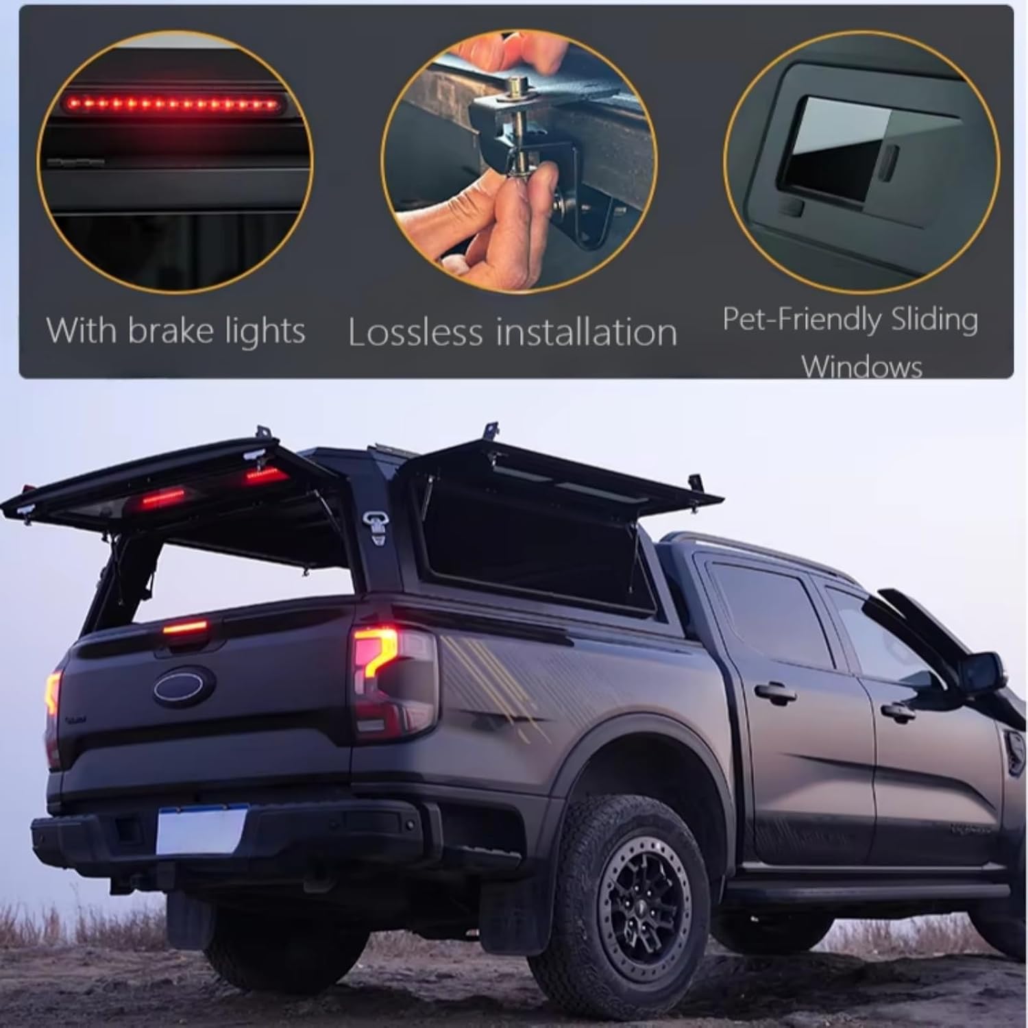 best hard top for Ford Maverick,Ford Maverick truck topper worth it,hard top truck cap pros cons,Maverick bed canopy buying guide,best truck bed cap for security,Hynex hard top honest assessment unboxing and complete package contents