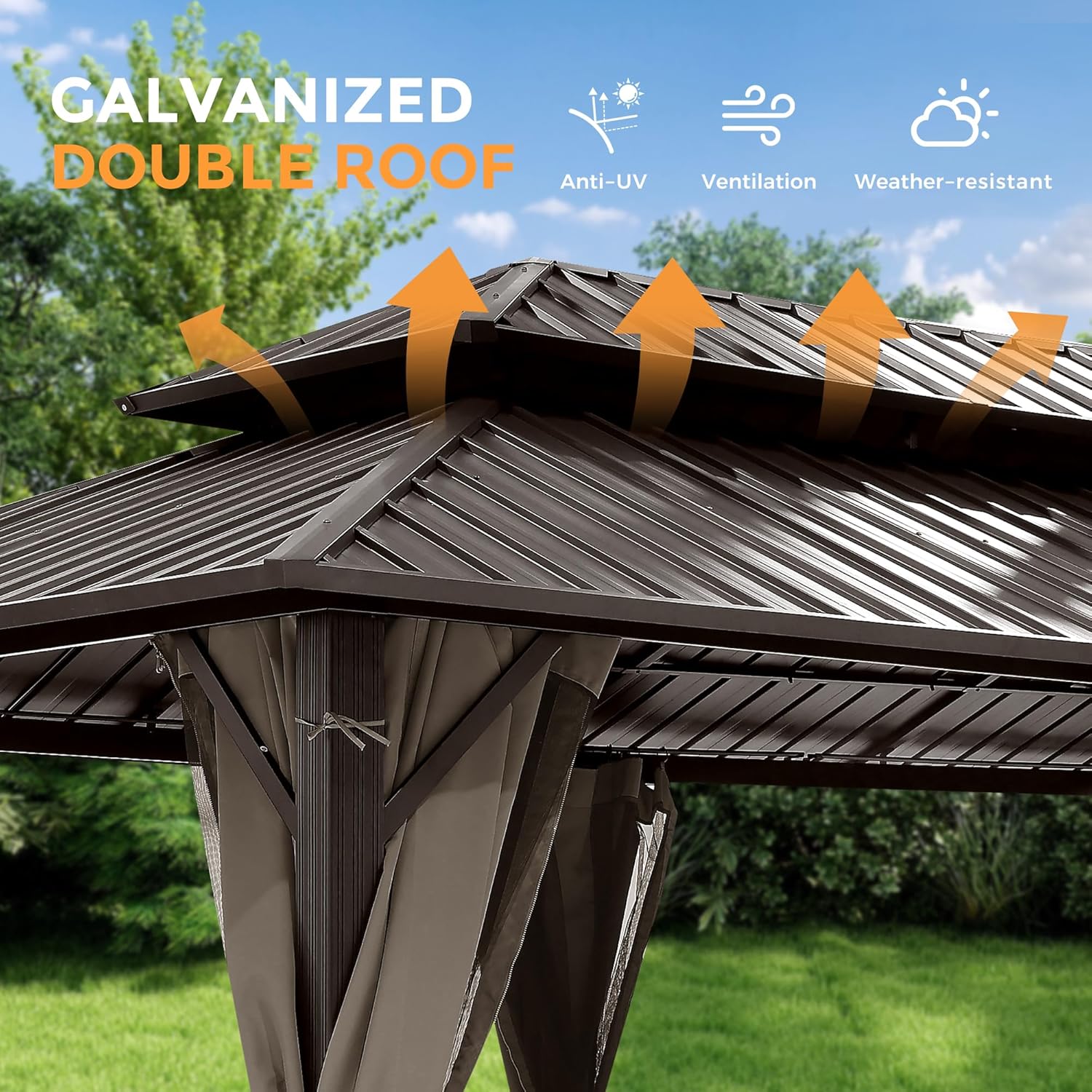 best hardtop aluminum gazebo,should I buy a hardtop aluminum gazebo,HAPPATIO gazebo pros cons,hardtop gazebo vs soft top,best gazebo for backyard,aluminum frame gazebo worth buying unboxing and complete package contents