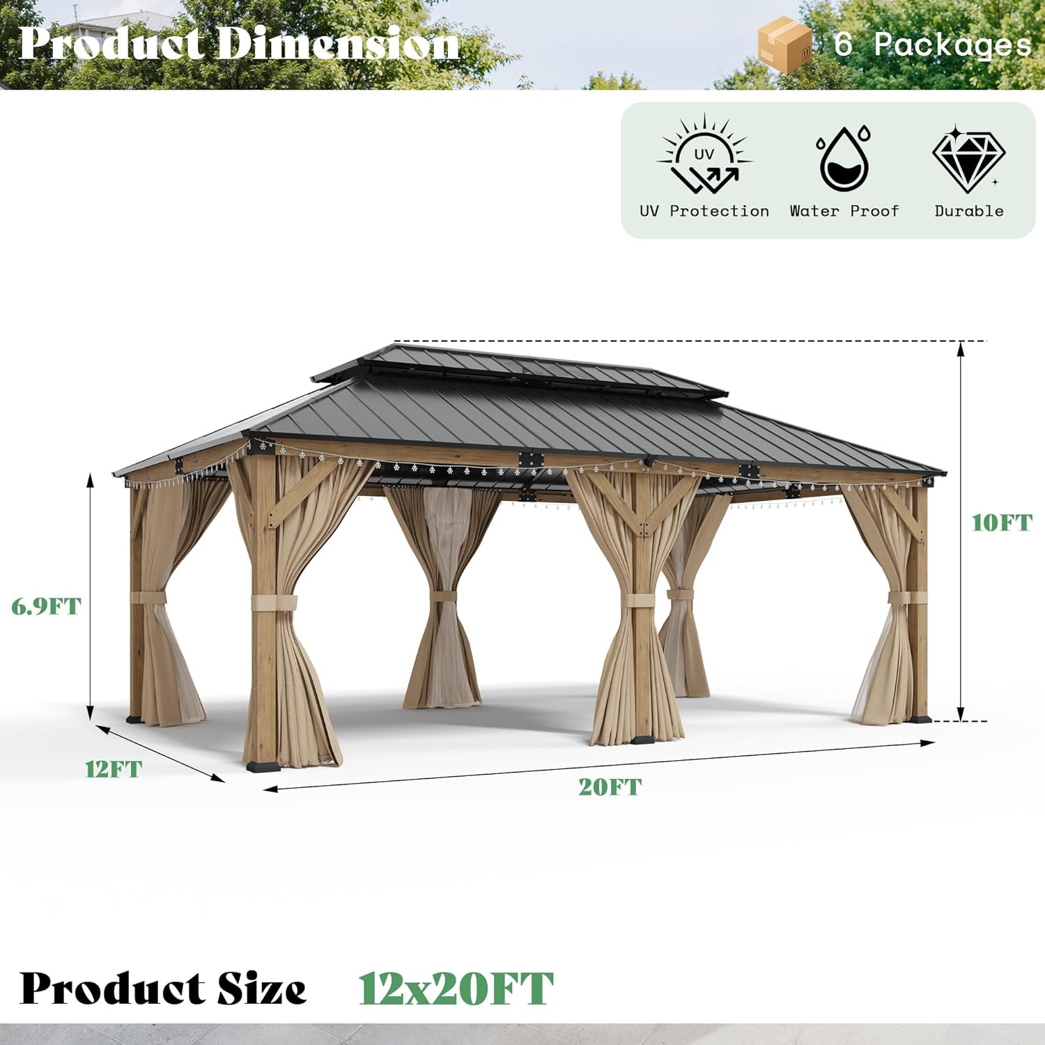best hardtop gazebo for backyard,should I buy a hardtop gazebo,AMERLIFE gazebo pros cons,hardtop gazebo vs soft top,best outdoor pavilion for patio,heavy duty gazebo worth buying unboxing and complete package contents