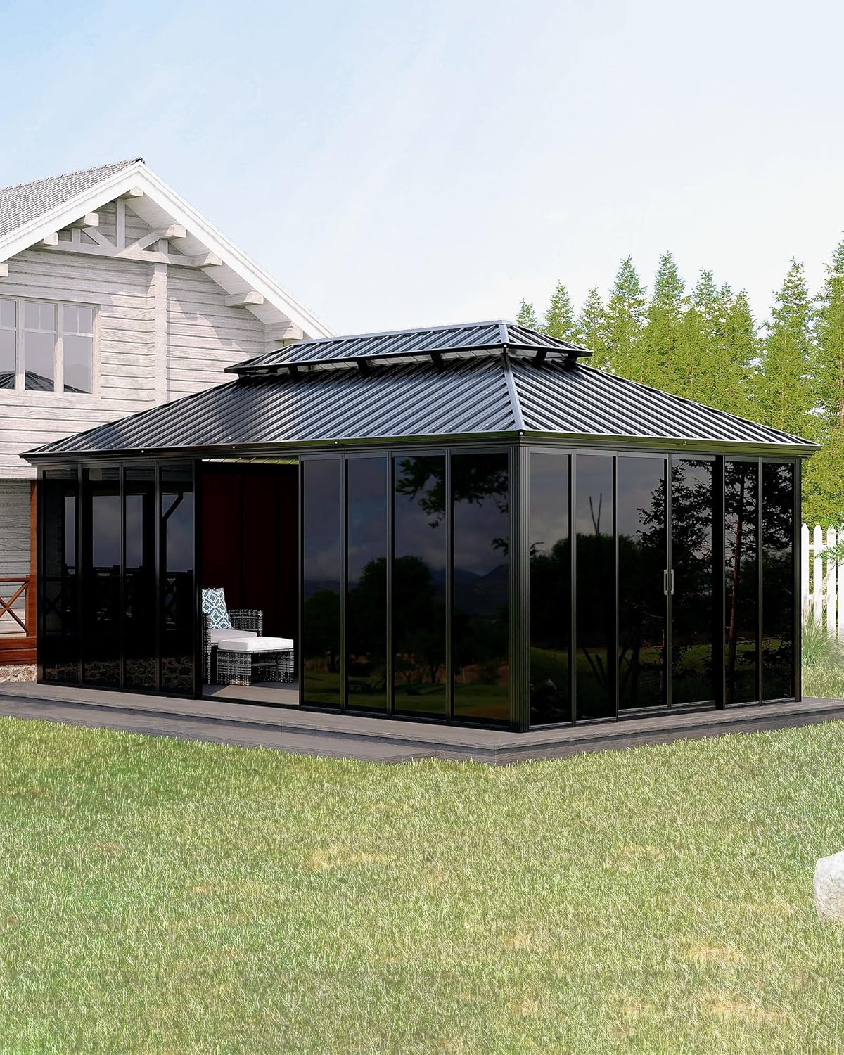 Image 1 of best hardtop gazebo sunroom