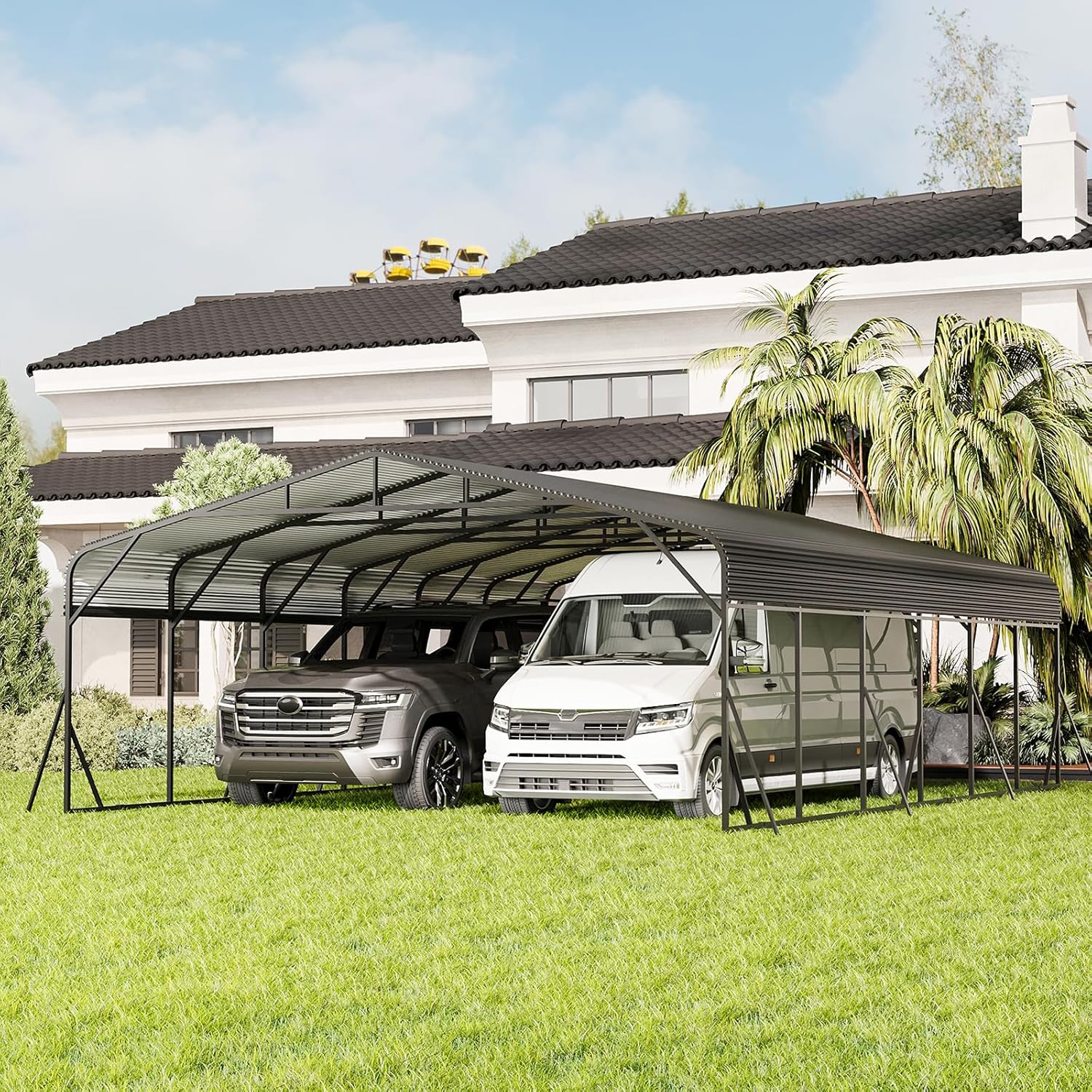 Image 1 of best heavy duty carport for trucks