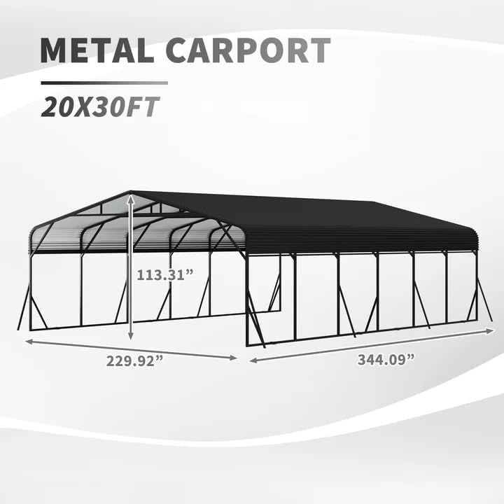 best heavy duty carport for trucks,should I buy a heavy duty carport,GDFStudio carport vs others,20x30 carport kit pros cons,carport for RV and boat storage,heavy duty metal carport worth it unboxing and complete package contents