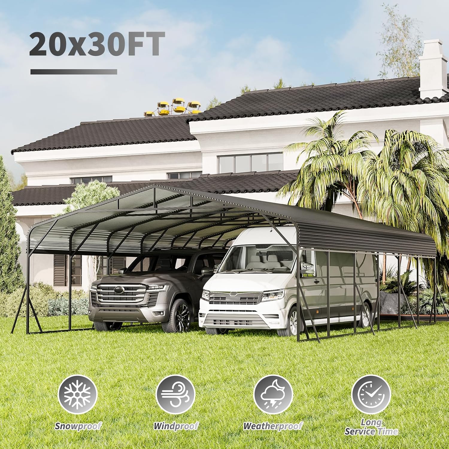 Step-by-step guide for best heavy duty carport for trucks,should I buy a heavy duty carport,GDFStudio carport vs others,20x30 carport kit pros cons,carport for RV and boat storage,heavy duty metal carport worth it - complete tutorial