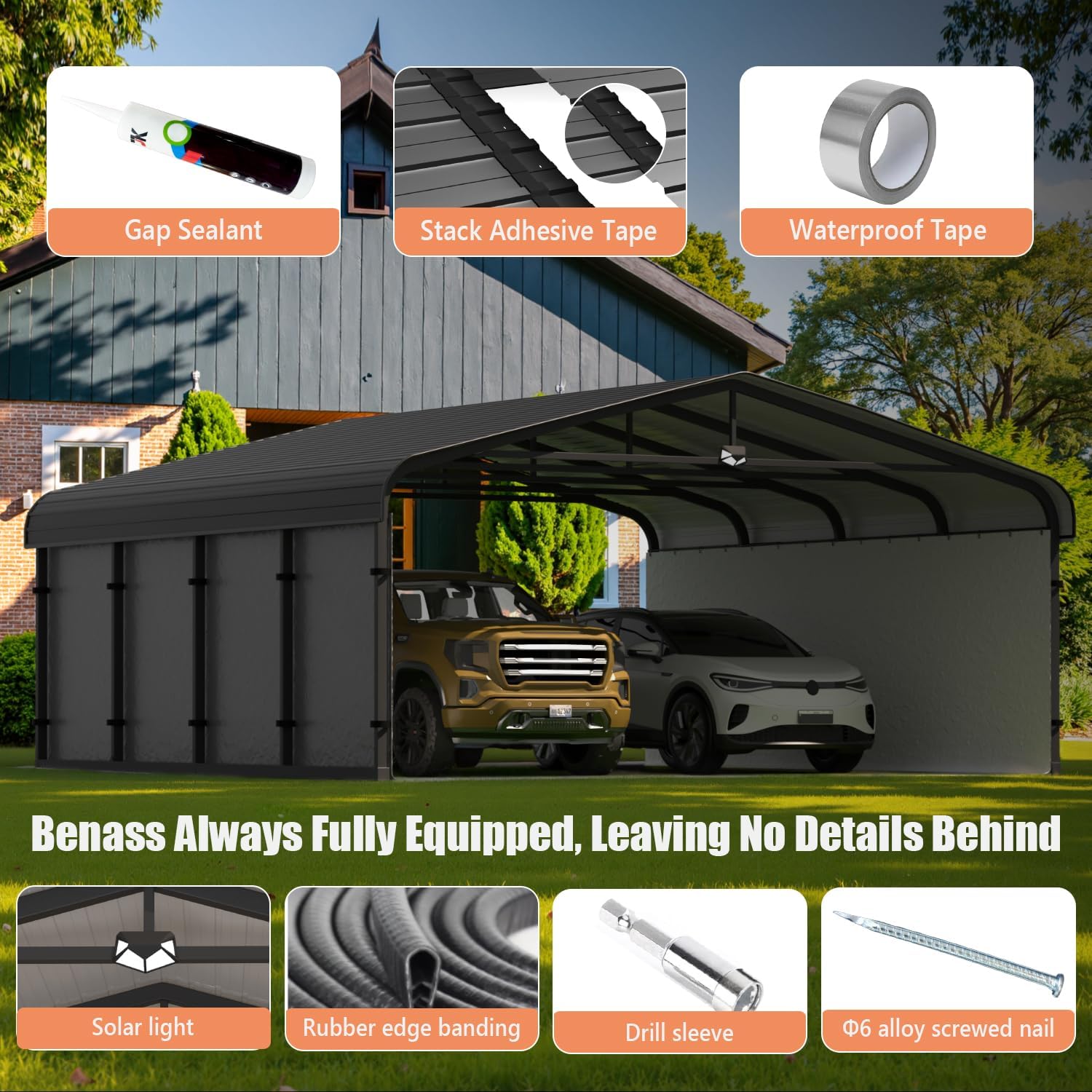 Step-by-step guide for best heavy duty carport with metal roof,heavy duty carport pros cons,metal roof carport vs canopy,should I buy a heavy duty carport,best carport for high winds,Benass metal carport worth buying - complete tutorial