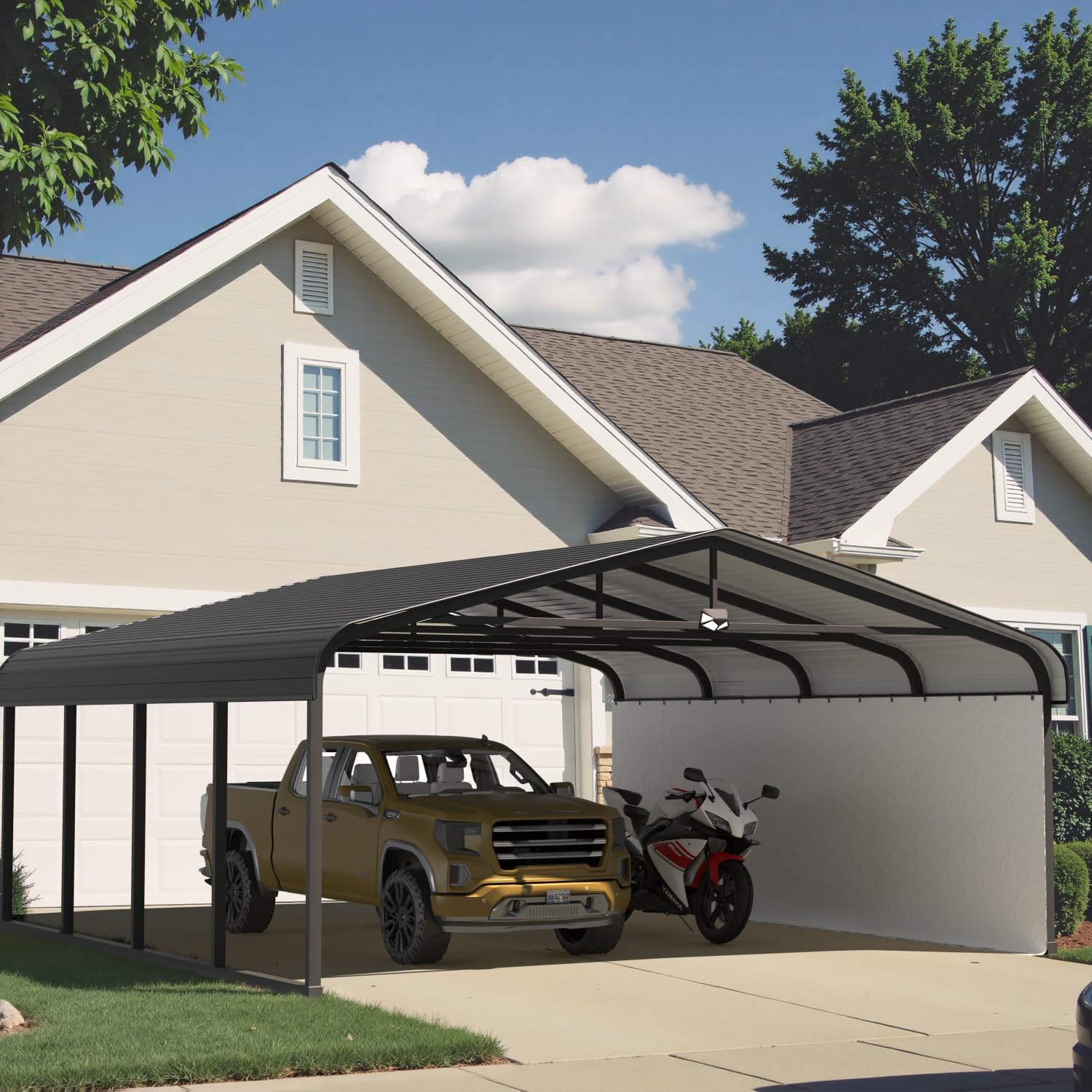 best heavy duty carport with metal roof,heavy duty carport pros cons,metal roof carport vs canopy,should I buy a heavy duty carport,best carport for high winds,Benass metal carport worth buying performance testing and real-world results