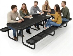 Image 1 of best heavy duty metal picnic table