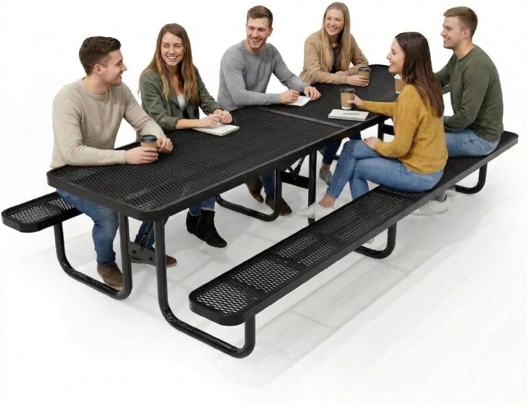 Image 1 of best heavy duty metal picnic table
