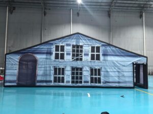 Image 1 of best inflatable haunted house maze
