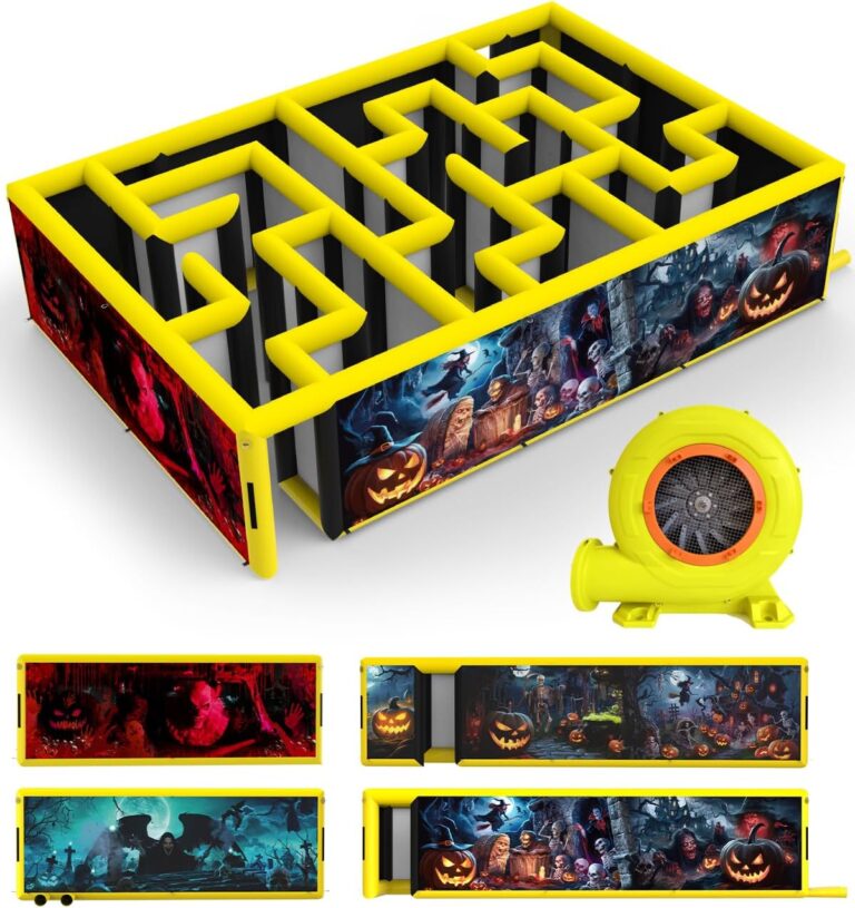 Image 1 of best inflatable maze haunted house