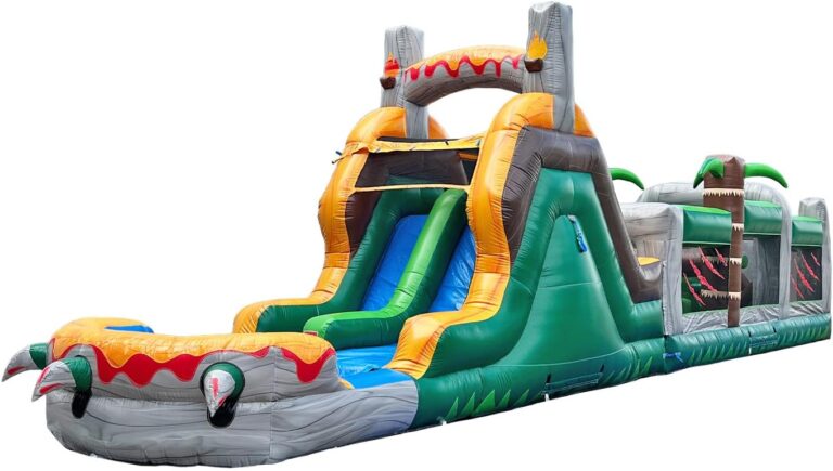 Image 1 of best inflatable obstacle course water slide
