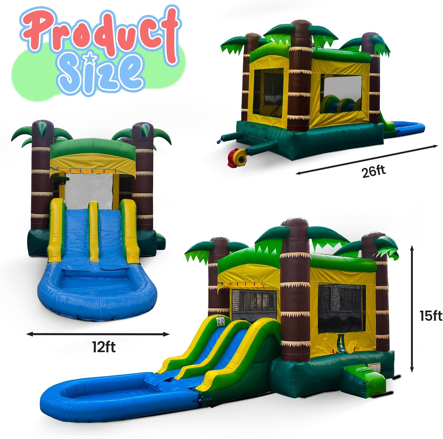 best inflatable water slide and bounce house for backyard,tropical combo inflatable worth buying,inflatable water slide vs bounce house comparison,commercial grade backyard water park features,inflatable water slide pros cons for kids,should I buy an inflatable water slide bounce house combo performance testing and real-world results