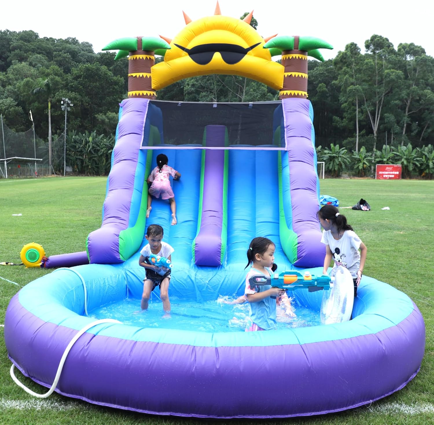 Image 1 of best inflatable water slide for adults
