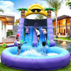 Image 1 of best inflatable water slide for adults kids