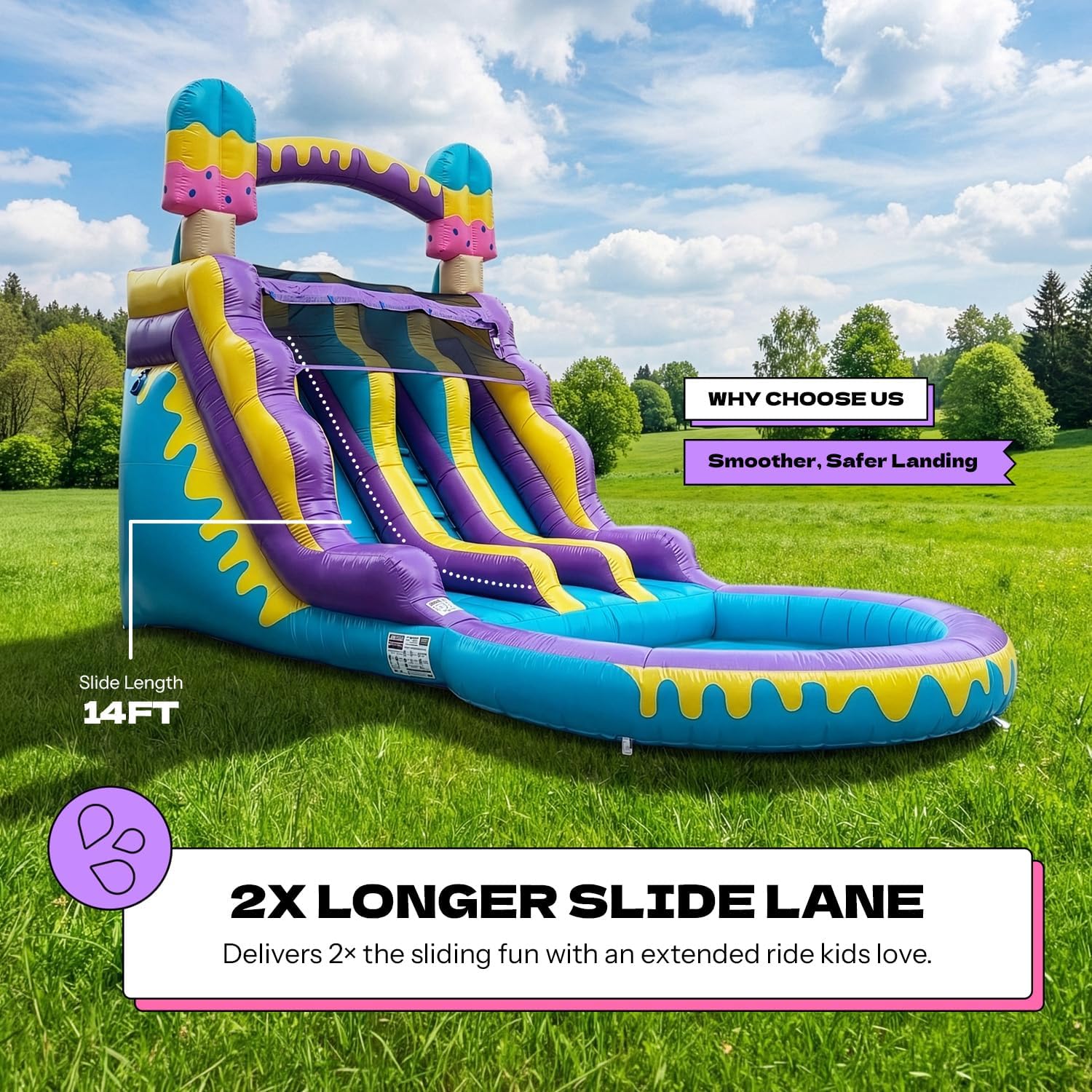 best inflatable water slide for backyard,dual lane water slide pros cons,commercial PVC water slide vs nylon,ice pop water slide worth buying,should I buy a 16ft water slide,best water slide for car and home use performance testing and real-world results