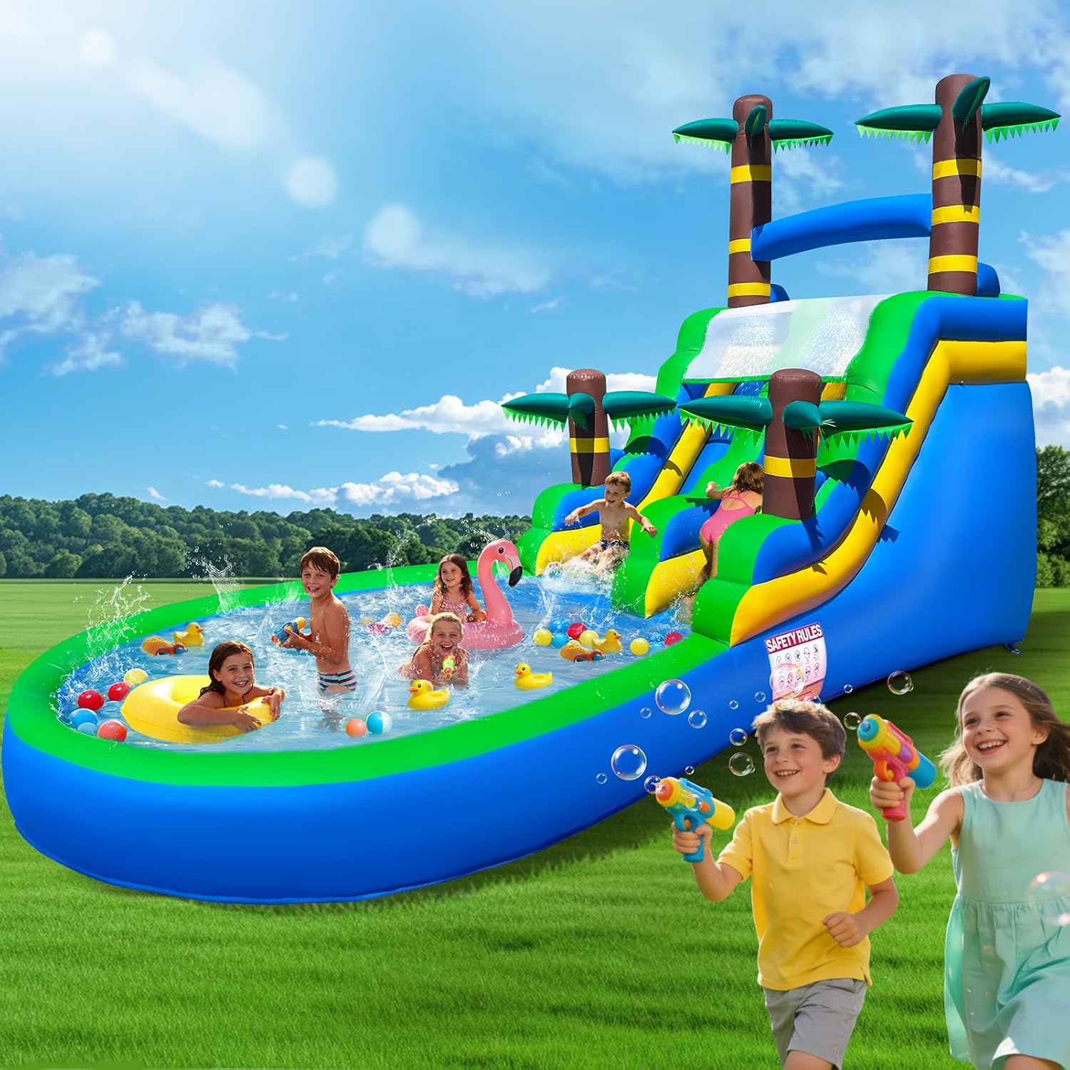 Image 1 of best inflatable water slide for party rental