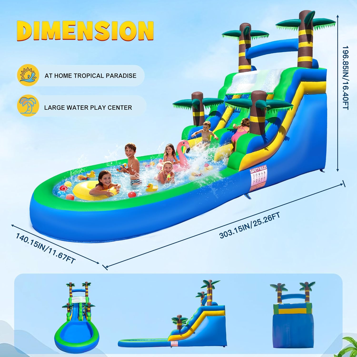 best inflatable water slide for party rental,should I buy an inflatable water slide,inflatable water slide pros cons,best water slide for birthday party,commercial grade inflatable water slide worth it,26ft water slide vs other sizes unboxing and complete package contents
