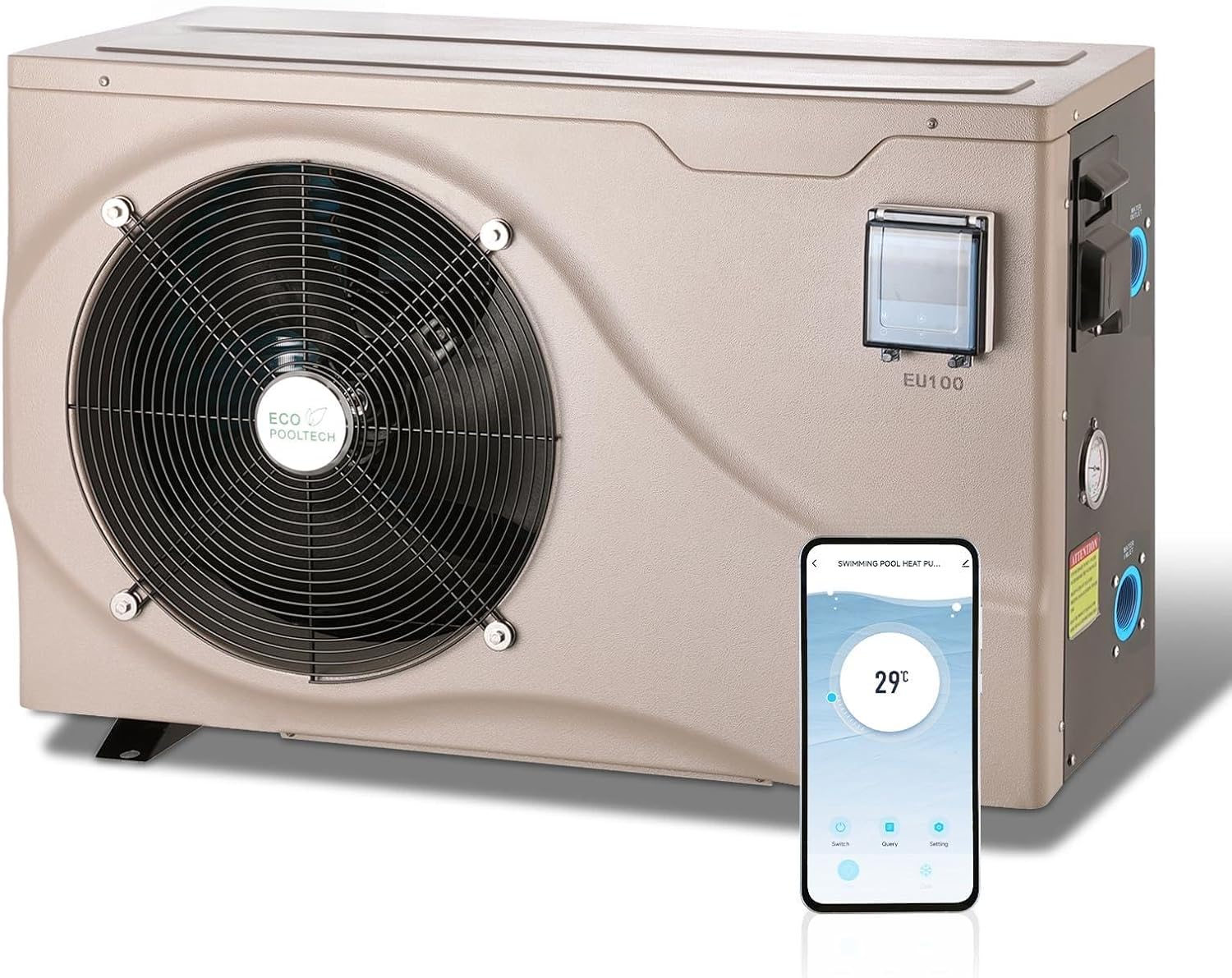 Image 1 of best inverter pool heat pump