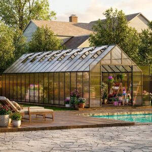 Image 1 of best large greenhouse for backyard