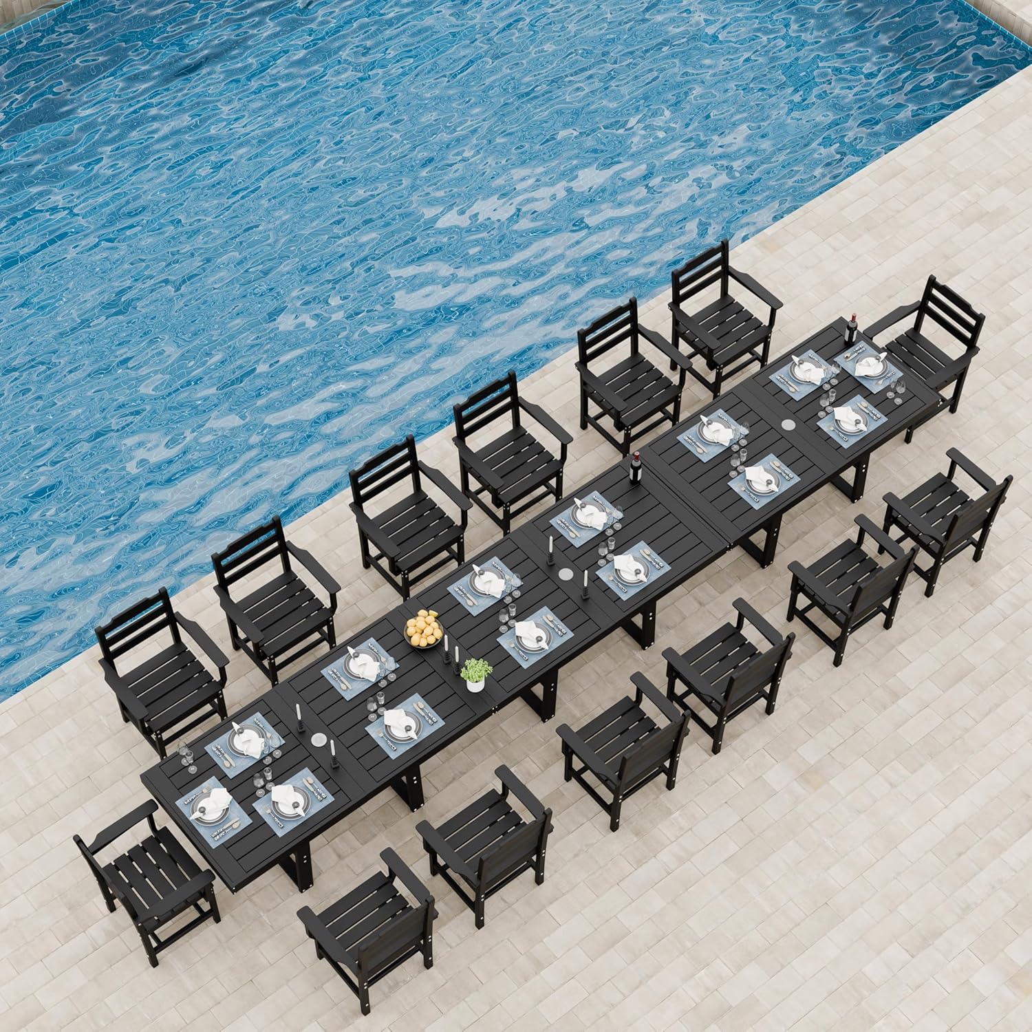 Image 1 of best large patio dining set for 14