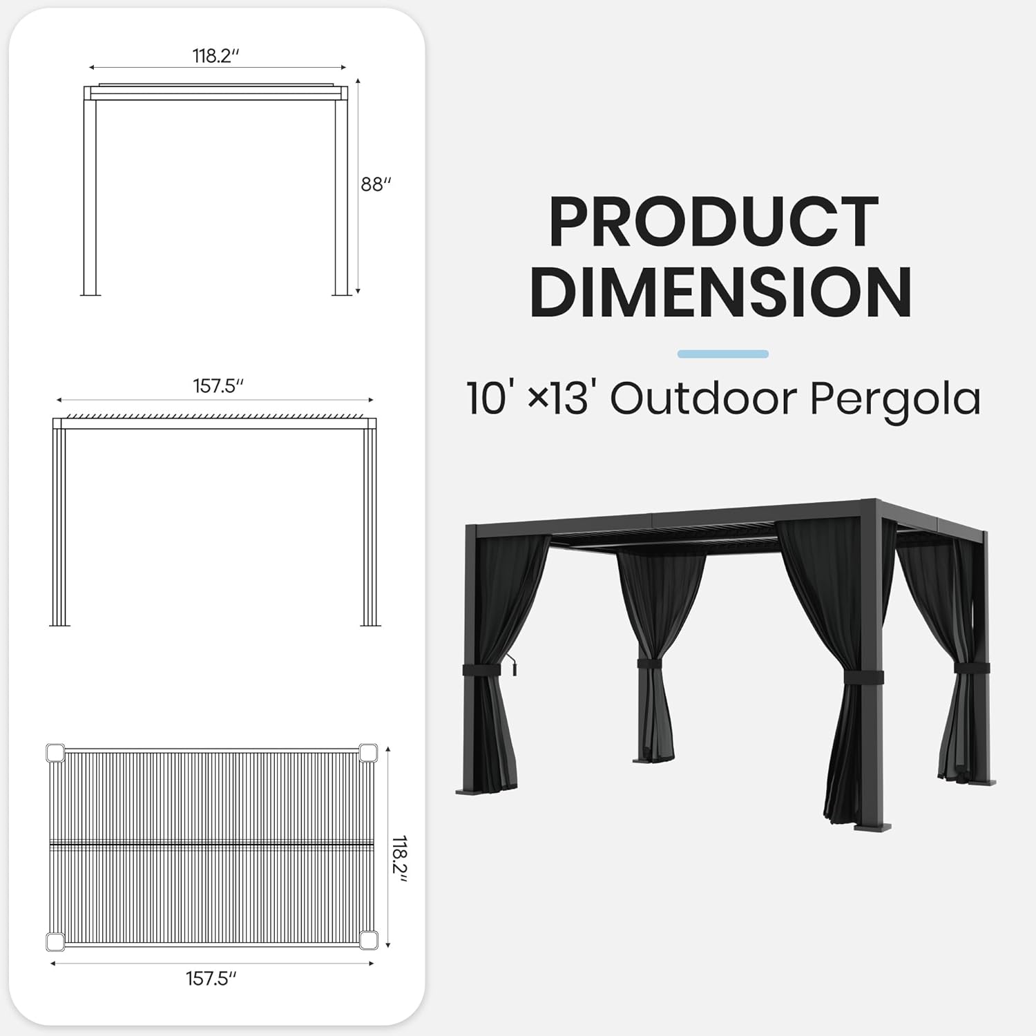 best louvered pergola aluminum,should I buy a louvered pergola,adjustable roof pergola pros cons,BESUNYST pergola worth buying,best outdoor pergola for patio shade,aluminum pergola vs wood pergola unboxing and complete package contents