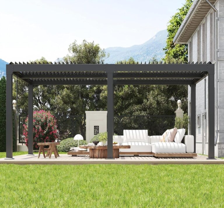 Image 1 of best louvered pergola for patio