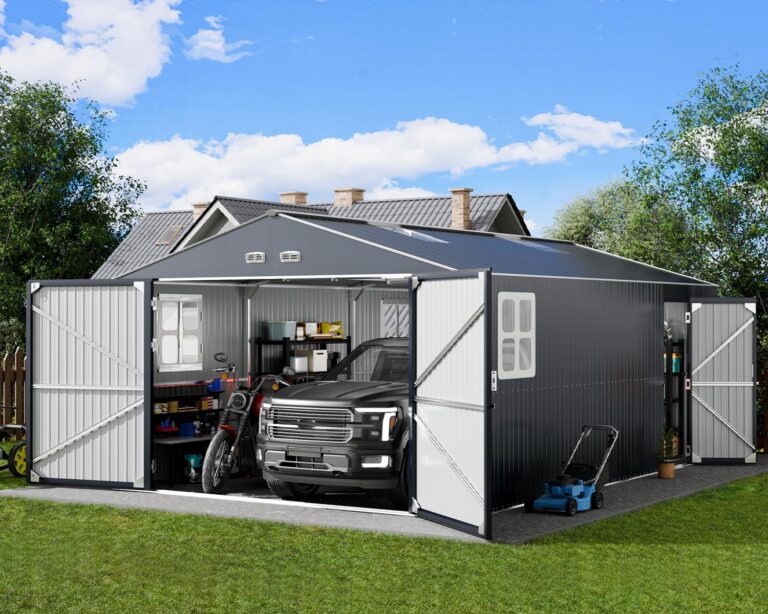 Image 1 of best metal garage shed