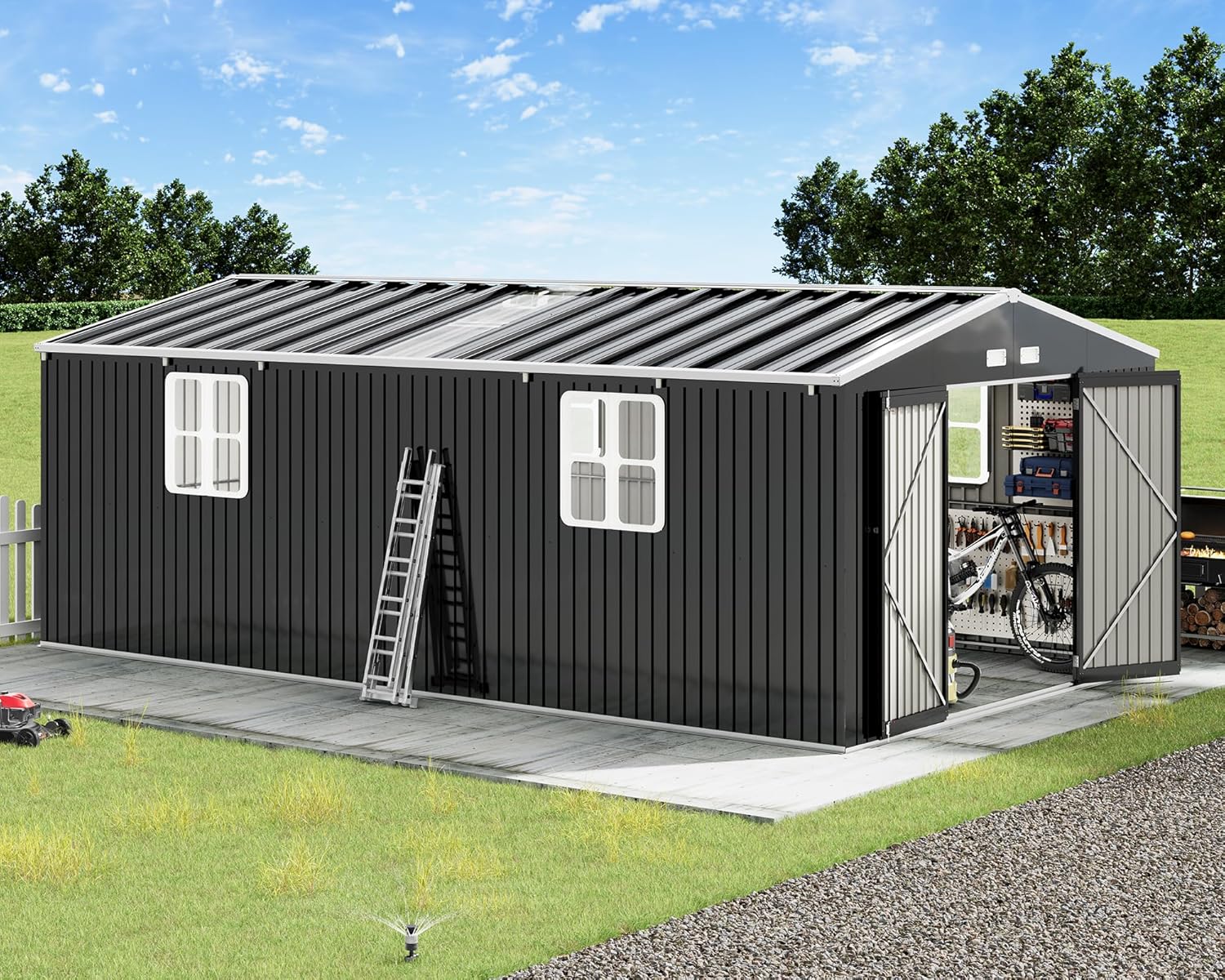 Image 1 of best metal storage shed for backyard