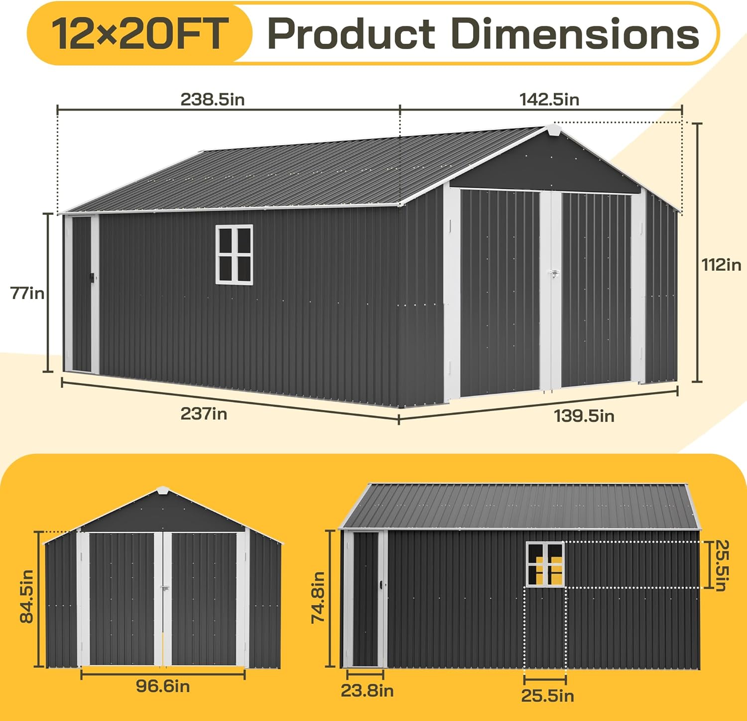 Step-by-step guide for best metal storage shed for cars,12x20 metal shed worth buying,KEIKI storage shed pros cons,large outdoor shed for vehicles,metal vs resin shed comparison,should I buy a metal storage shed - complete tutorial