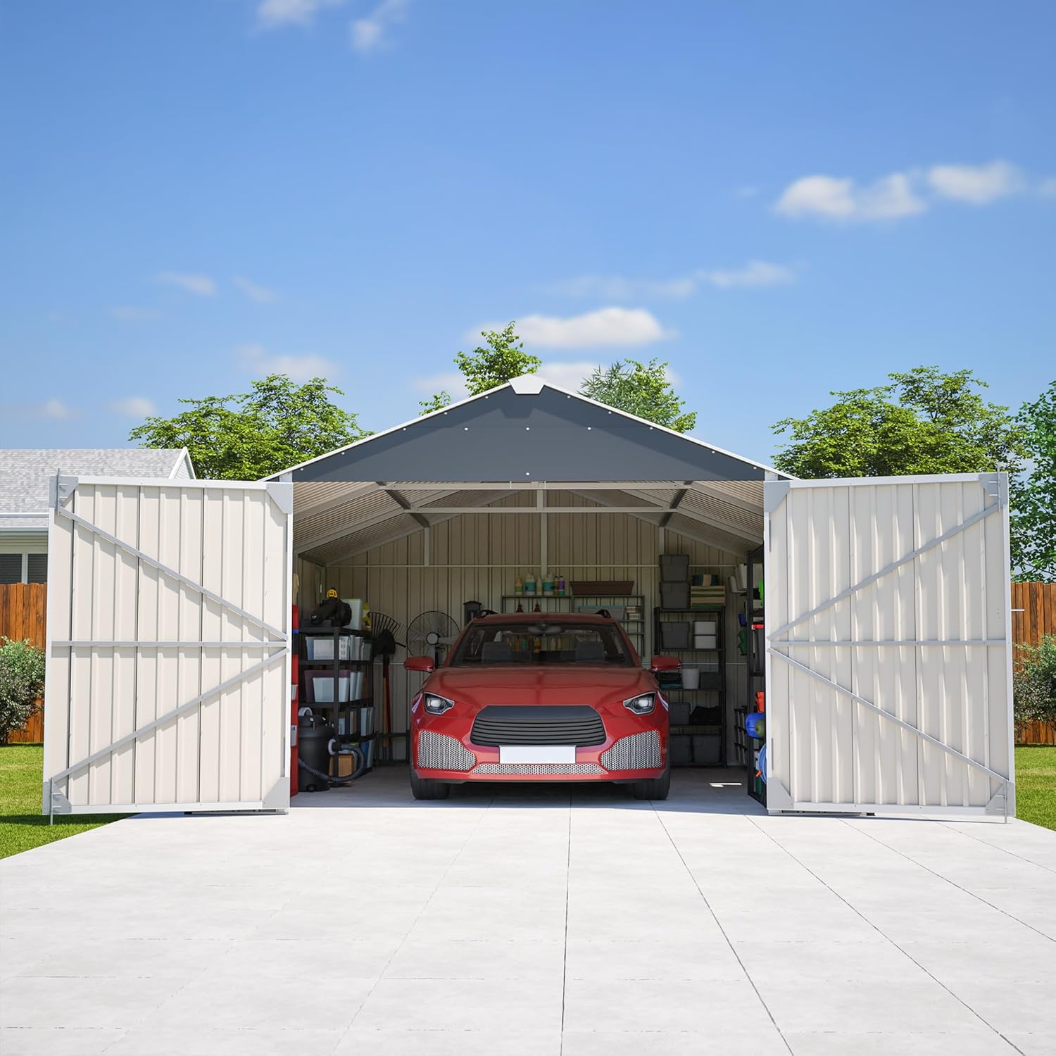 best metal storage shed for cars,12x20 metal shed worth buying,KEIKI storage shed pros cons,large outdoor shed for vehicles,metal vs resin shed comparison,should I buy a metal storage shed performance testing and real-world results
