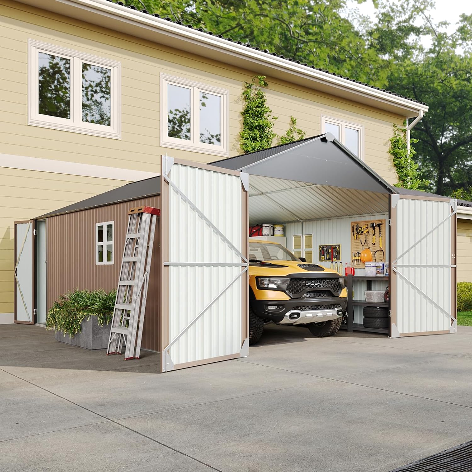 Image 1 of best metal storage shed for vehicles