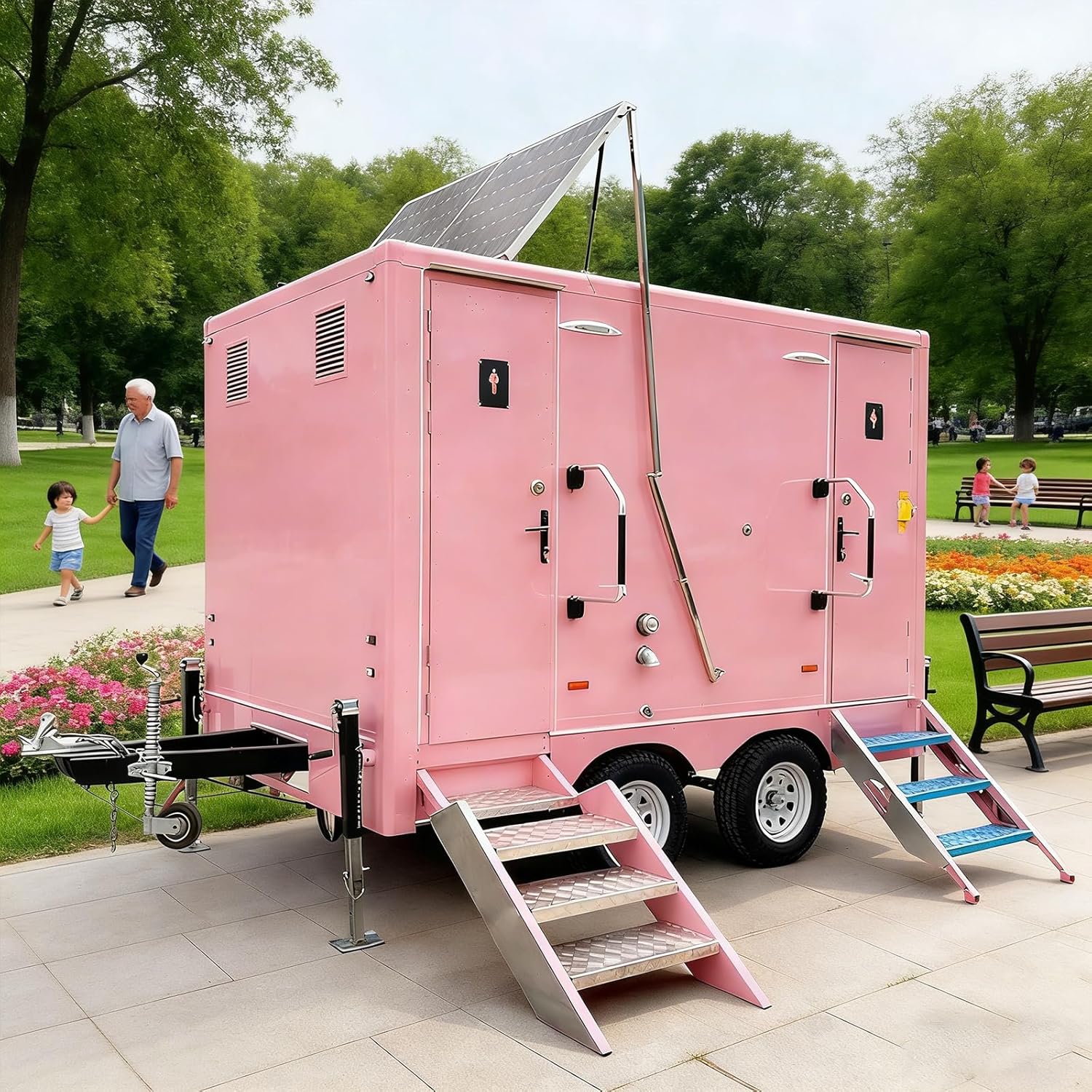 Image 1 of best mobile toilet trailer for construction
