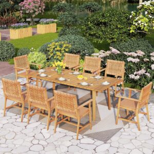 Image 1 of best outdoor acacia wood dining set