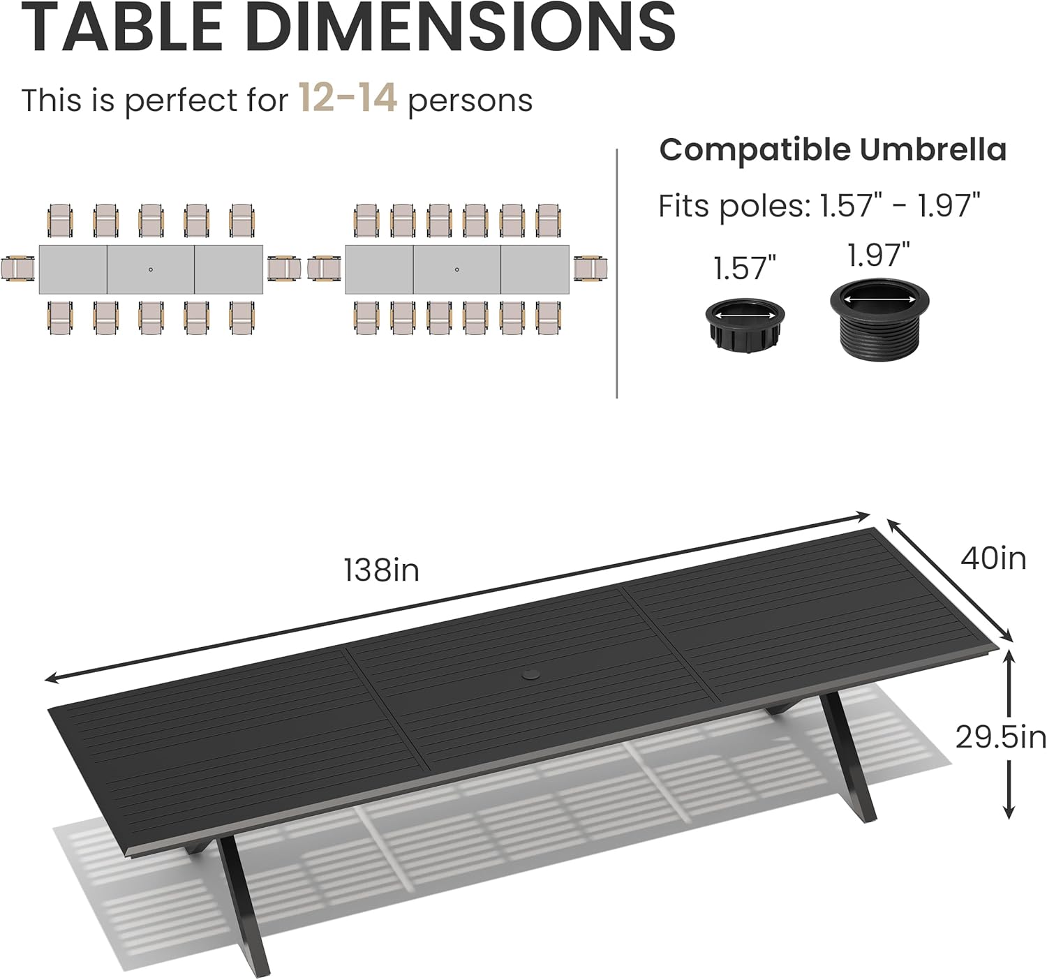 Step-by-step guide for best outdoor aluminum dining table,buy outdoor dining table for large family,outdoor aluminum table vs wood patio table,heavy duty patio dining table pros cons,best patio table for 14 people outdoor,is aluminum outdoor dining table worth buying - complete tutorial