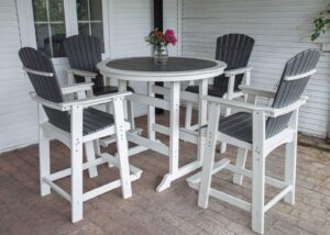 Image 1 of best outdoor bar height table set