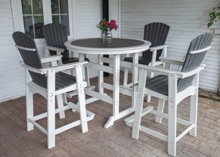 Image 1 of best outdoor bar height table set