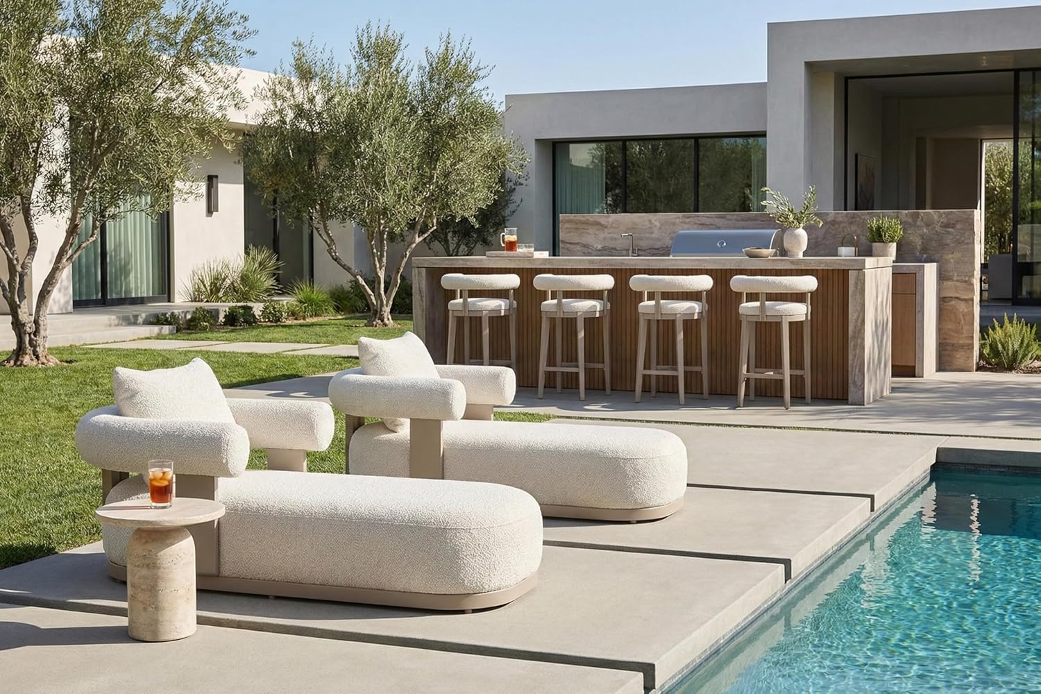 Image 1 of best outdoor chaise lounge set