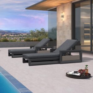 Image 1 of best outdoor chaise loungers for pool